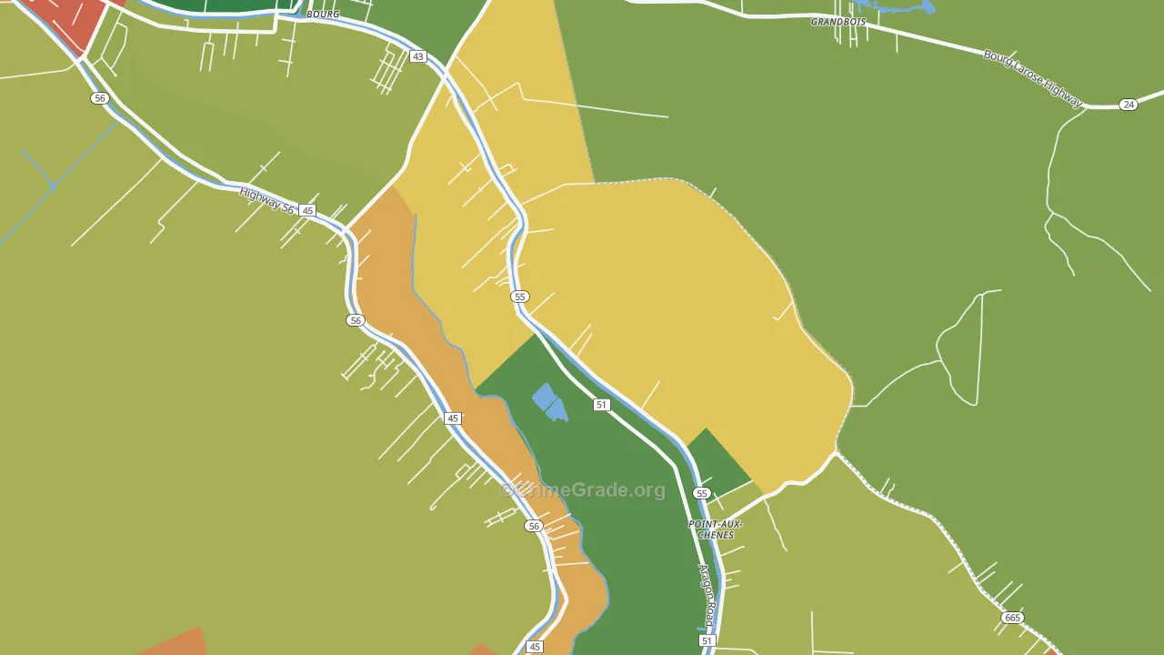 Klondyke, LA Map of Vandalism Rates