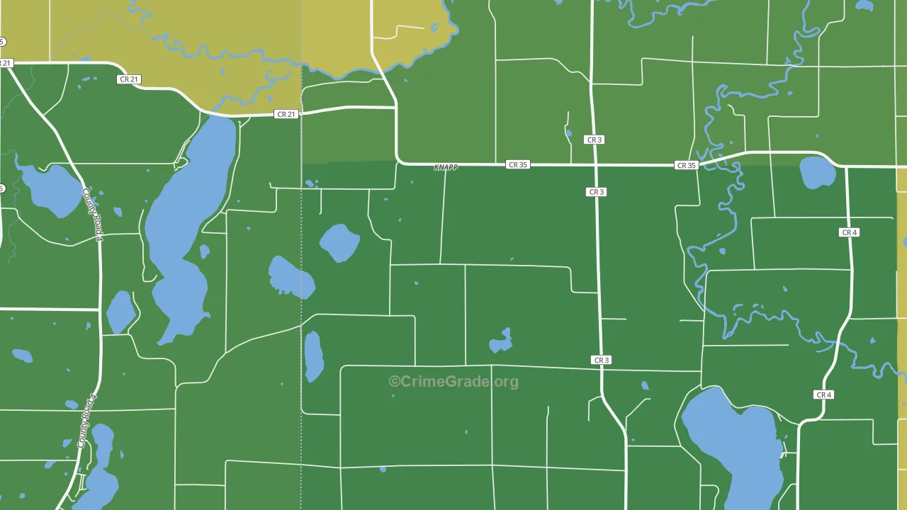 Knapp, MN Map of Vandalism Rates