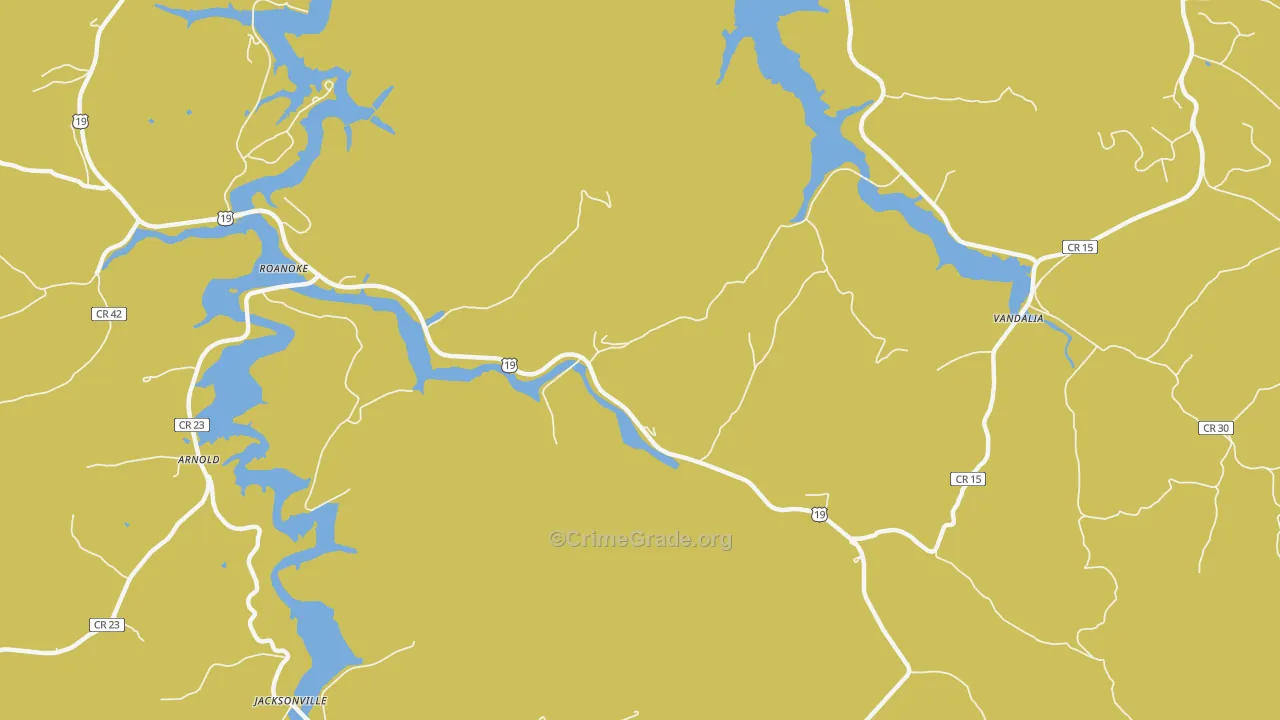 Knawl, WV Map of Vandalism Rates
