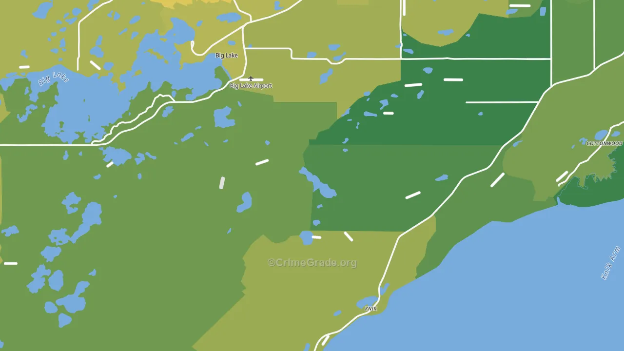 Knik, AK Map of Vandalism Rates