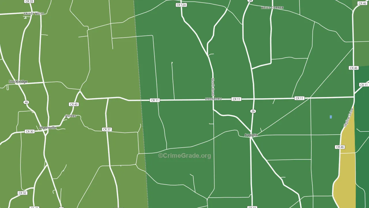 Knoxboro, NY Map of Vandalism Rates