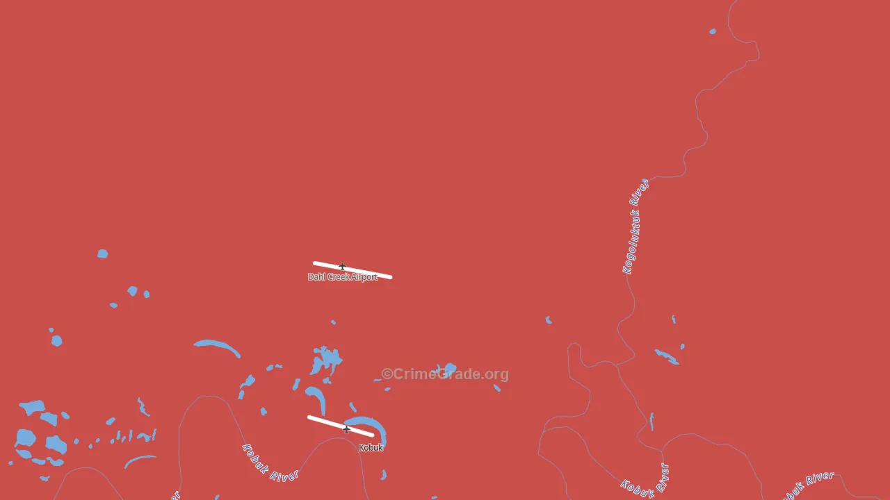 Kobuk, AK Map of Vandalism Rates