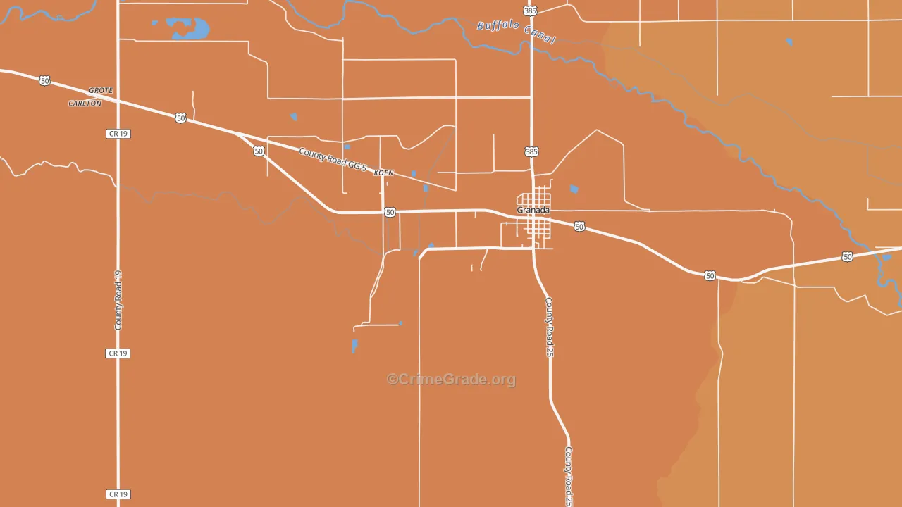 Koen, CO Map of Vandalism Rates