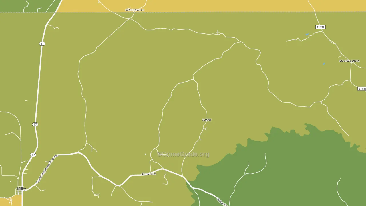 Koenton, AL Map of Vandalism Rates