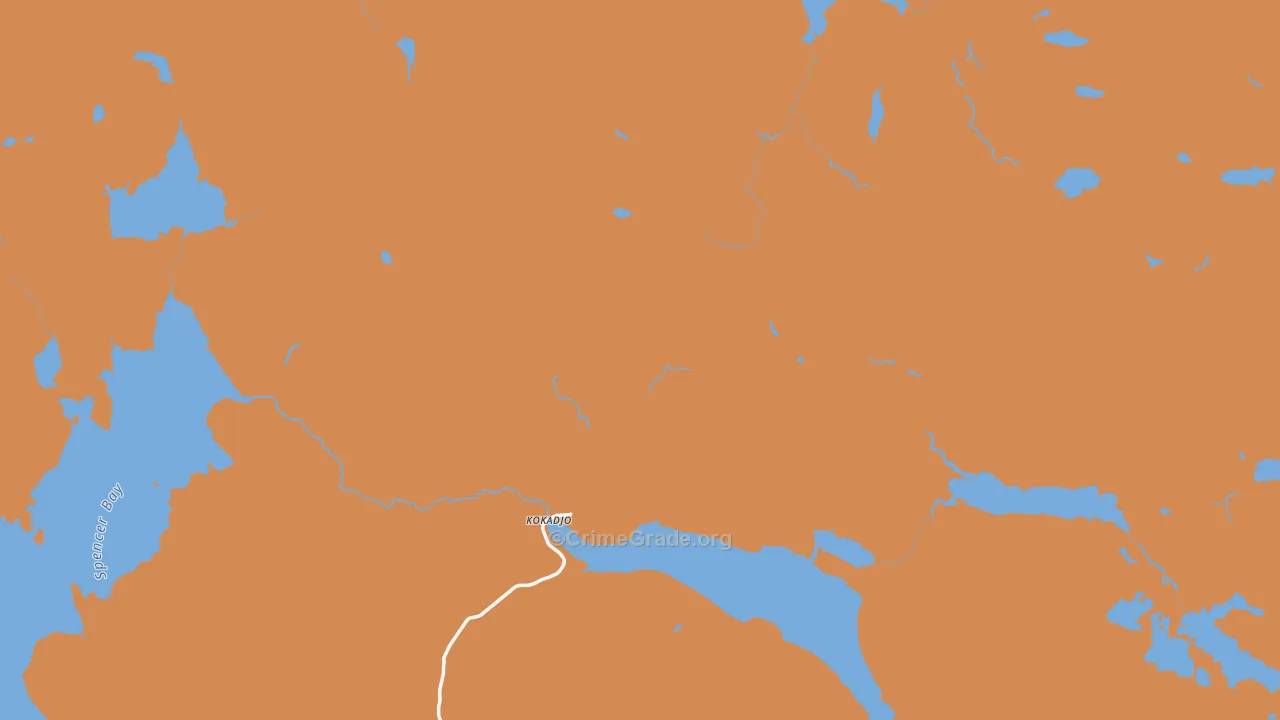 Kokadjo, ME Map of Vandalism Rates
