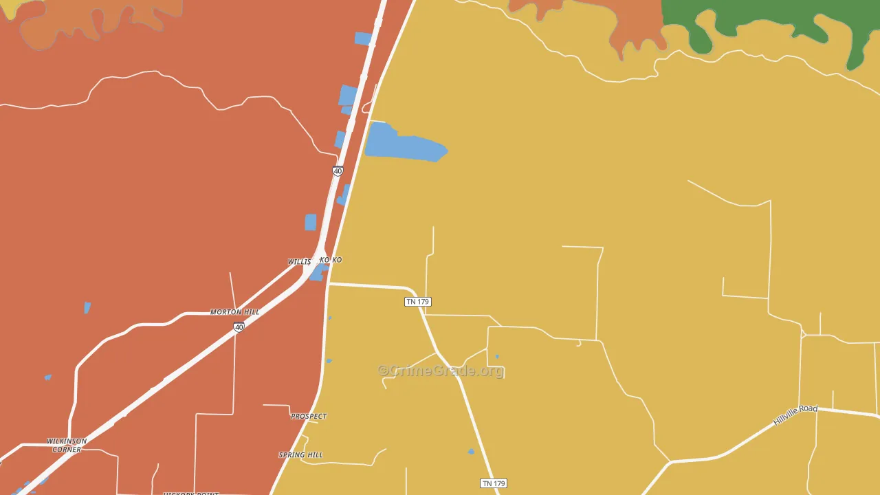 Koko, TN Map of Vandalism Rates