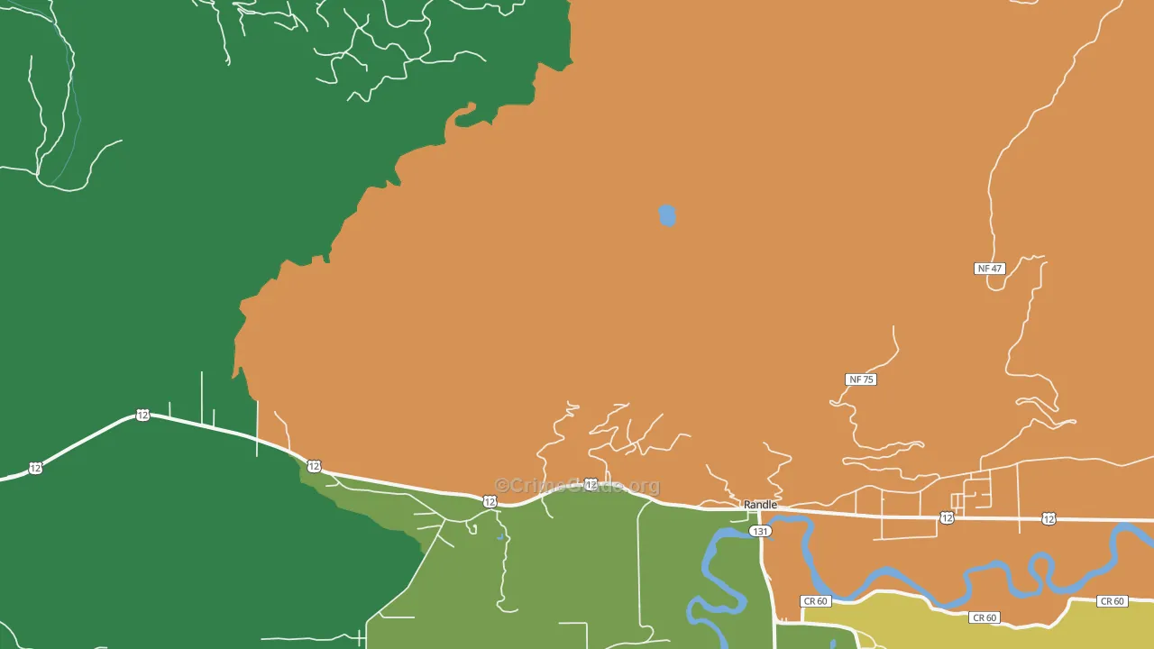 Kosmos, WA Map of Vandalism Rates