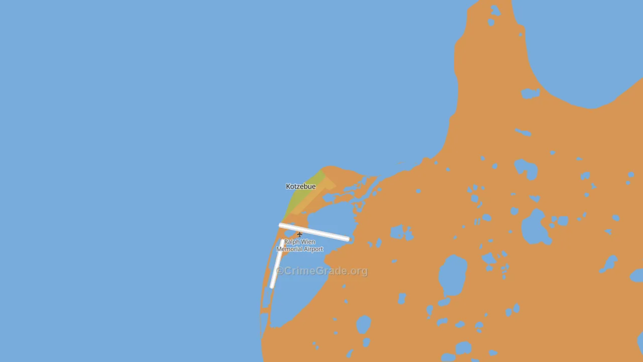 Kotzebue, AK Map of Vandalism Rates