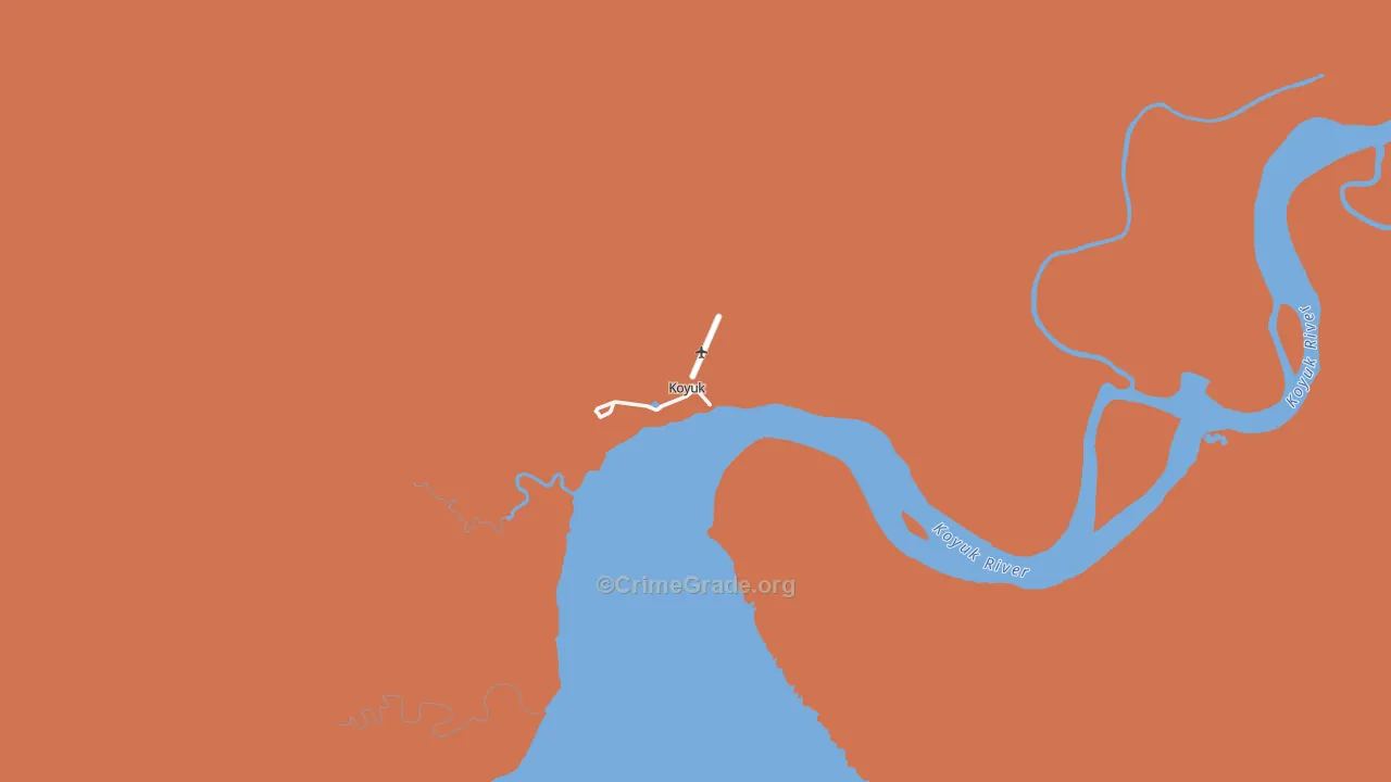 Koyuk, AK Map of Vandalism Rates