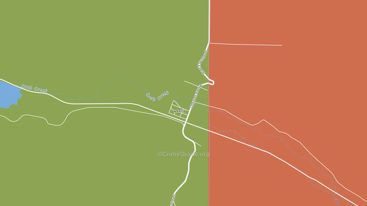 Krupp, WA Map of Vandalism Rates