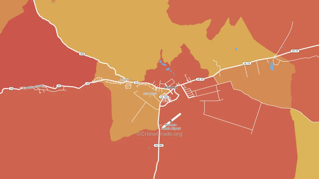 Kuhio Village, HI Map of Vandalism Rates