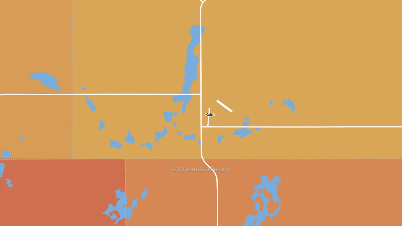 Kulm, ND Map of Vandalism Rates