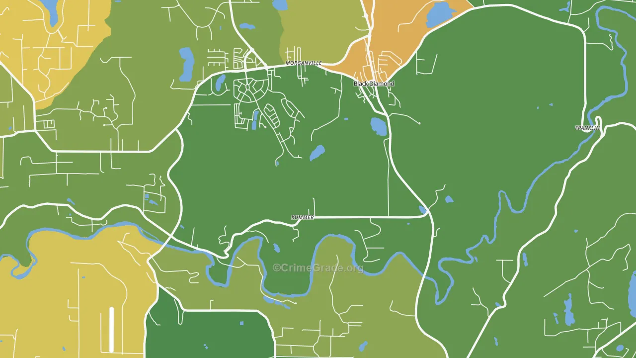 Kummer, WA Map of Vandalism Rates