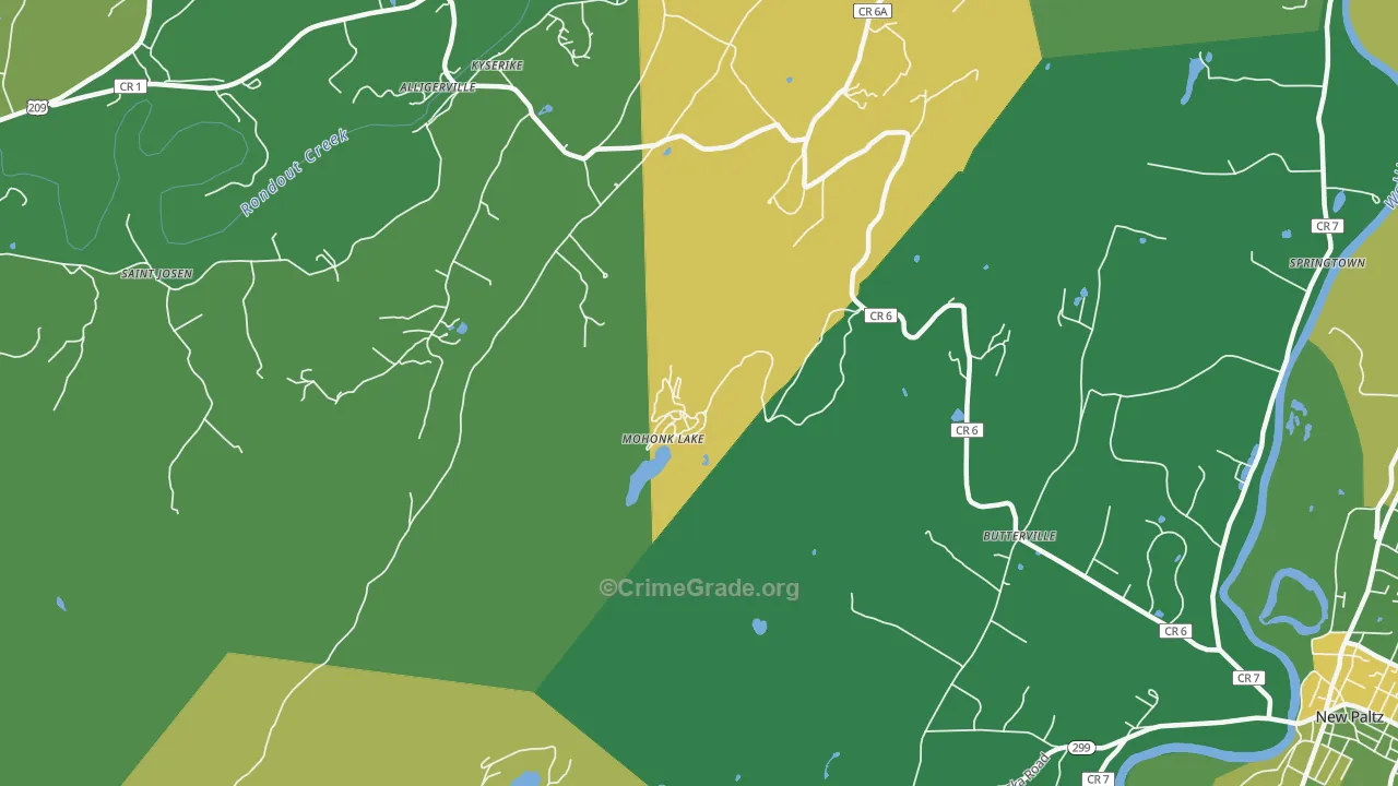 Kyserike, NY Map of Vandalism Rates