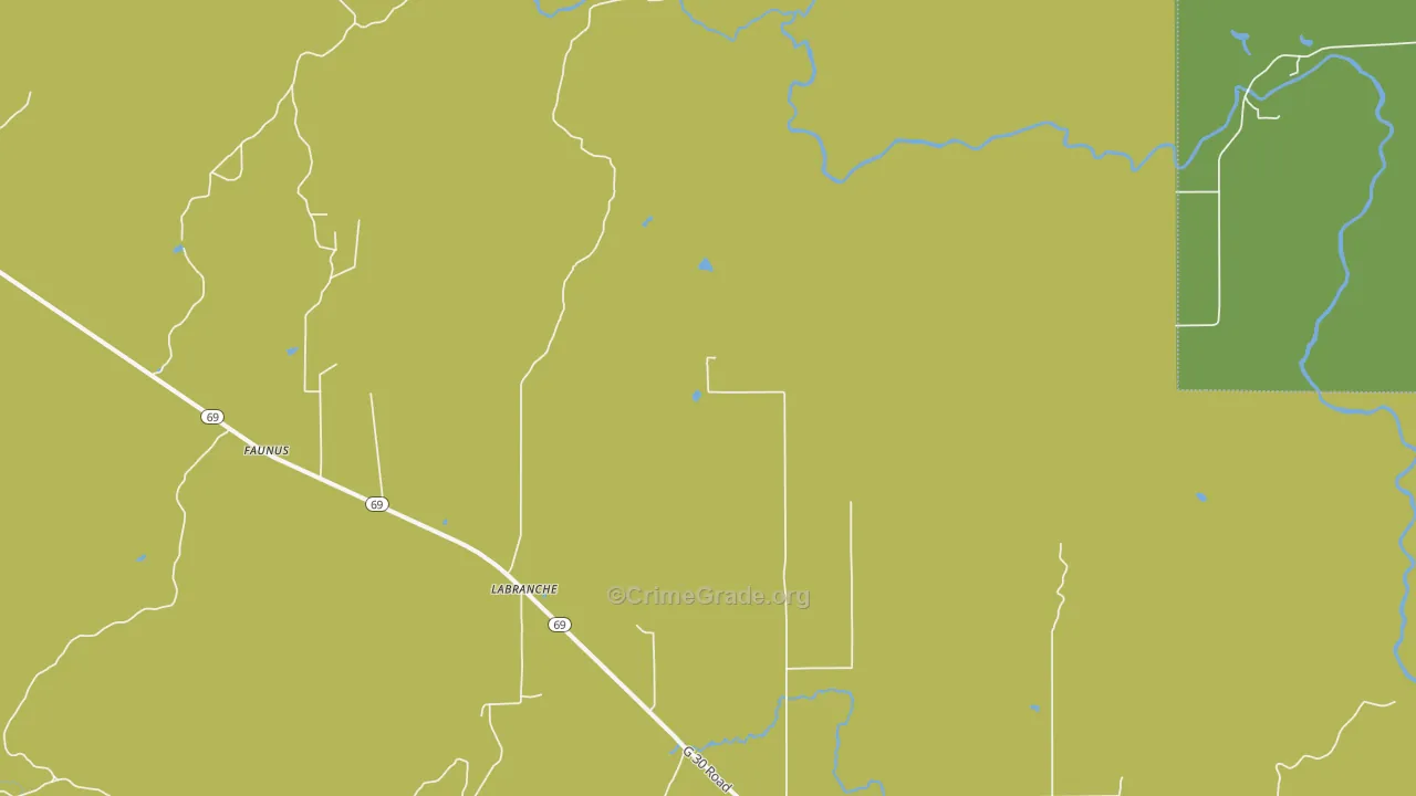 La Branch, MI Map of Vandalism Rates