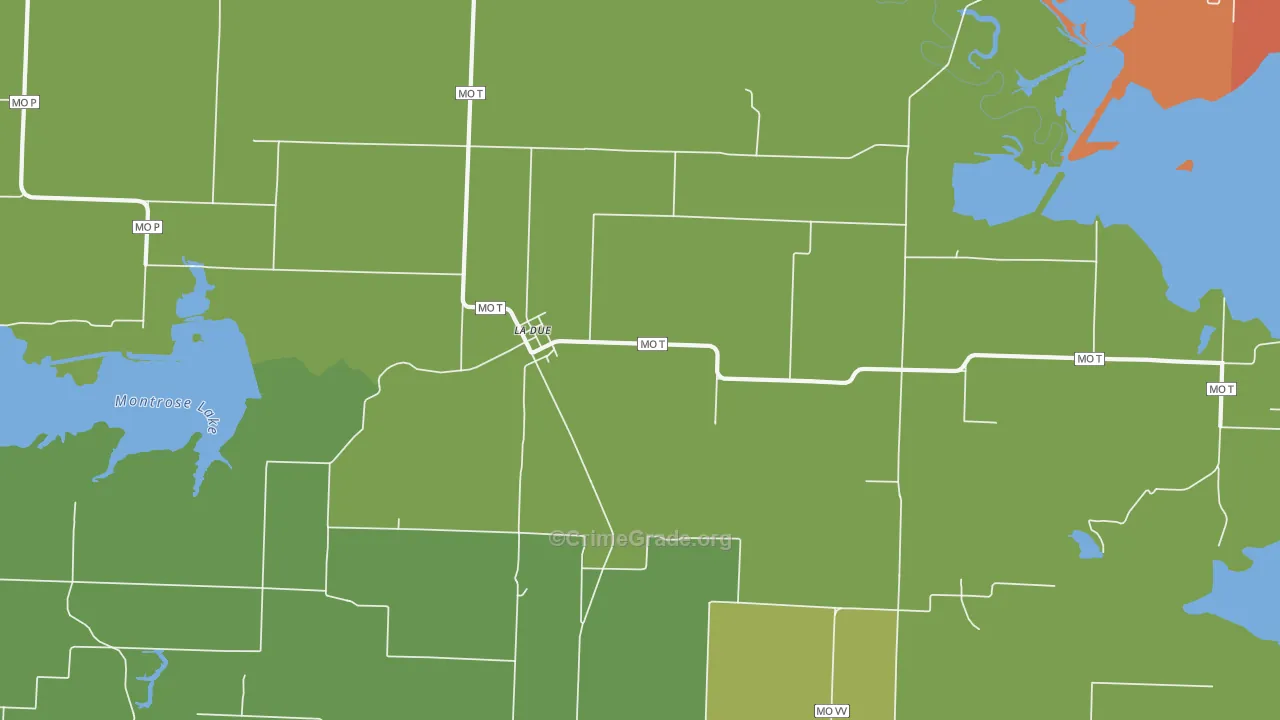 La Due, MO Map of Vandalism Rates
