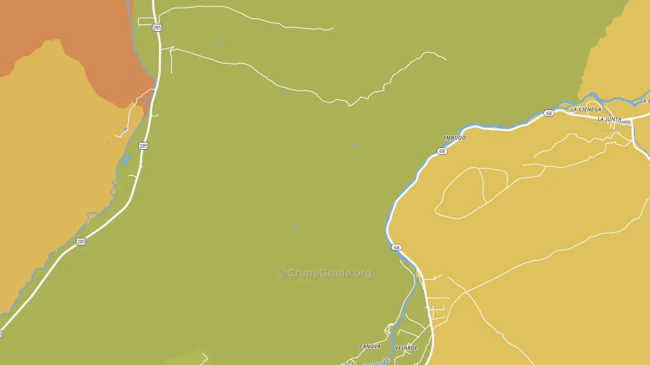 La Junta, NM Map of Vandalism Rates