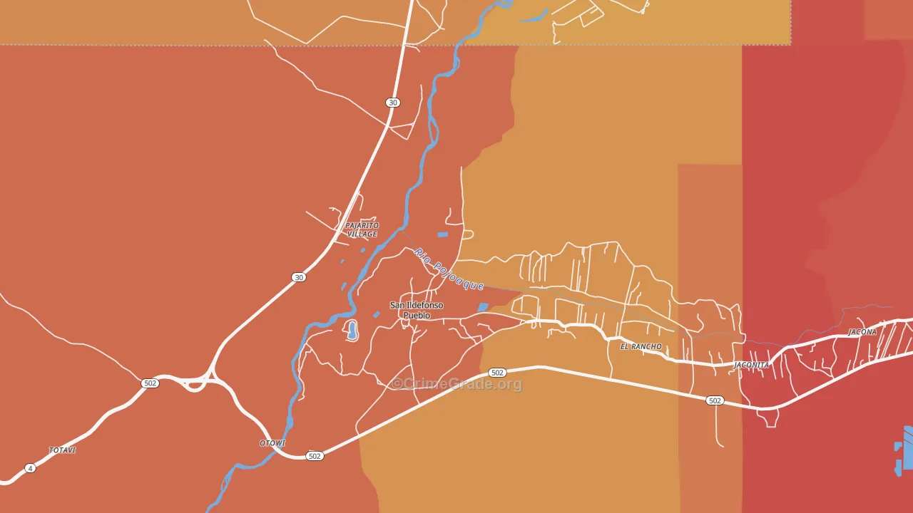 La Mesilla, NM Map of Vandalism Rates