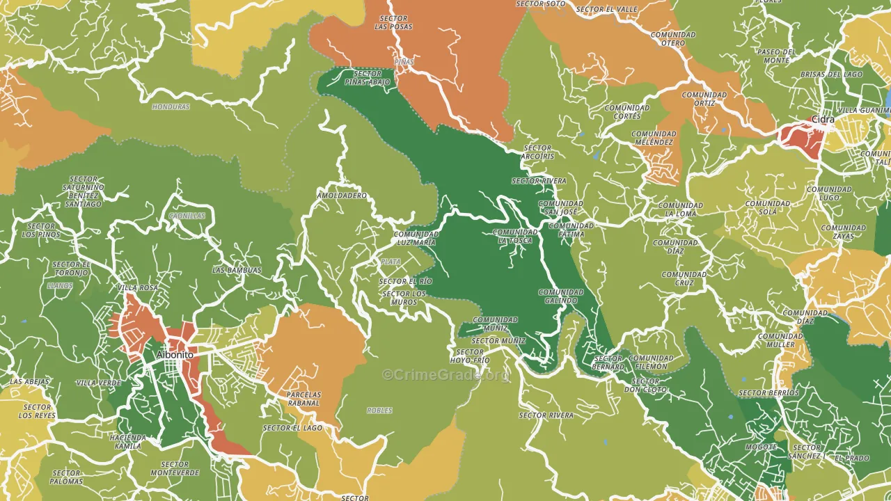 La Plata, PR Map of Vandalism Rates