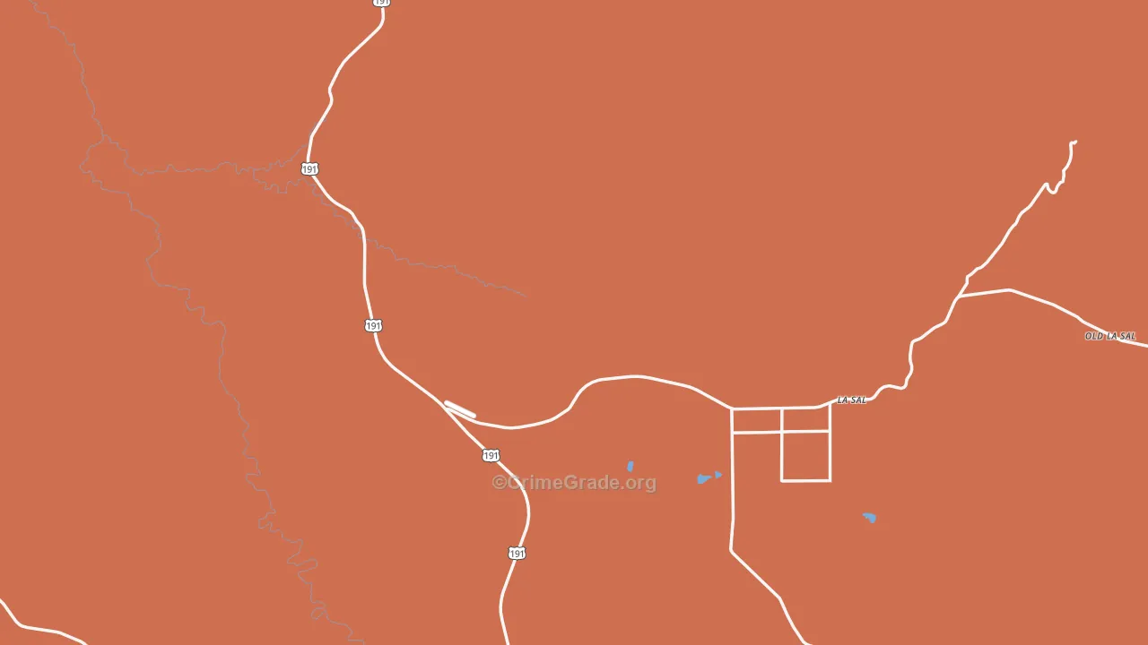 La Sal, UT Map of Vandalism Rates