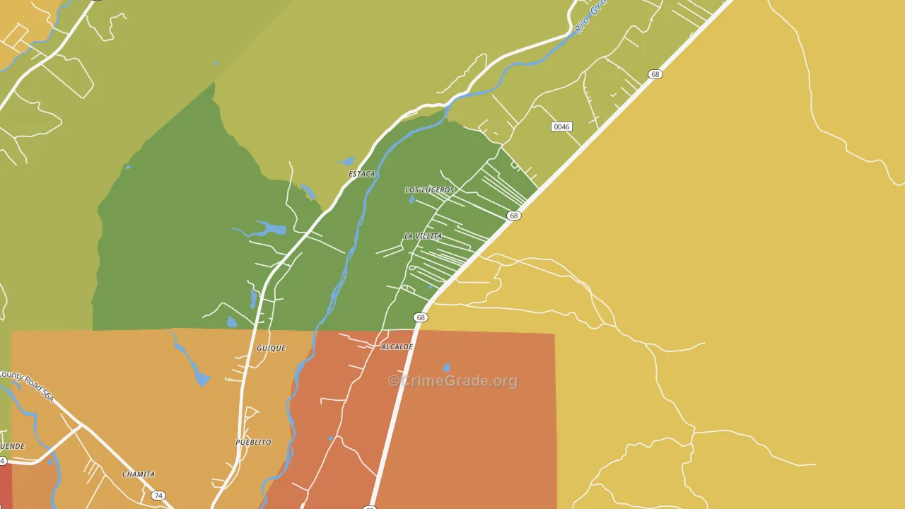 La Villita, NM Map of Vandalism Rates