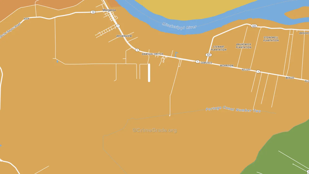 Labarre, LA Map of Vandalism Rates