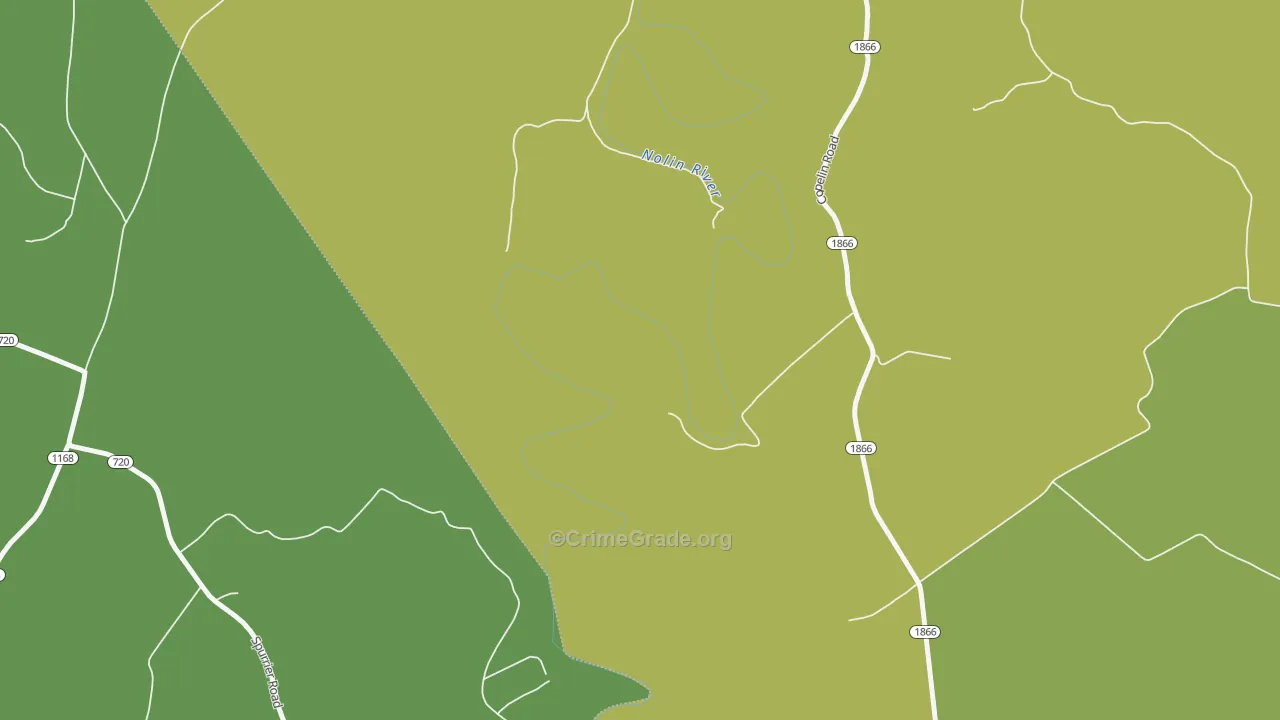 Lacon, KY Map of Vandalism Rates