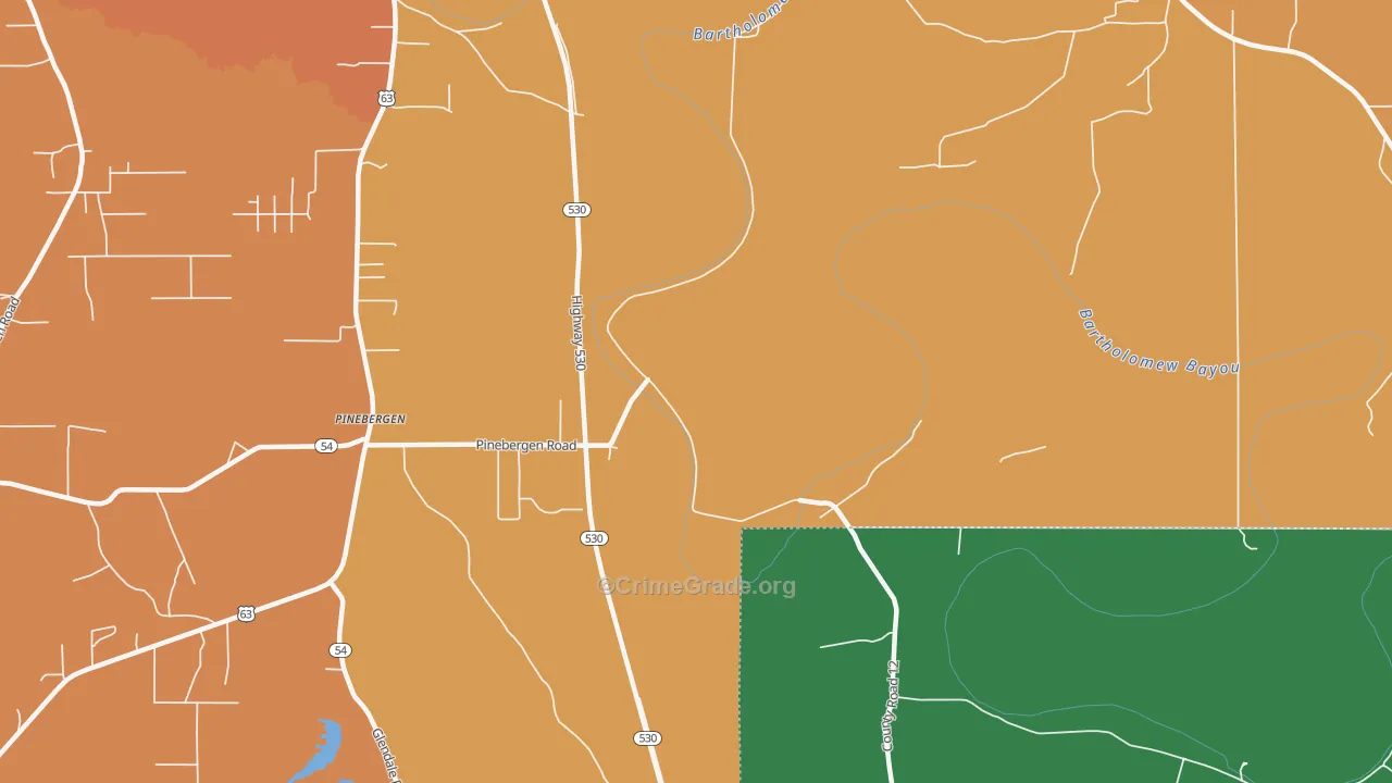 Ladd, AR Map of Vandalism Rates