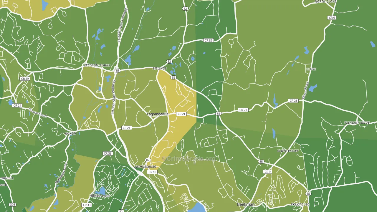 Lagrangeville, NY Map of Vandalism Rates