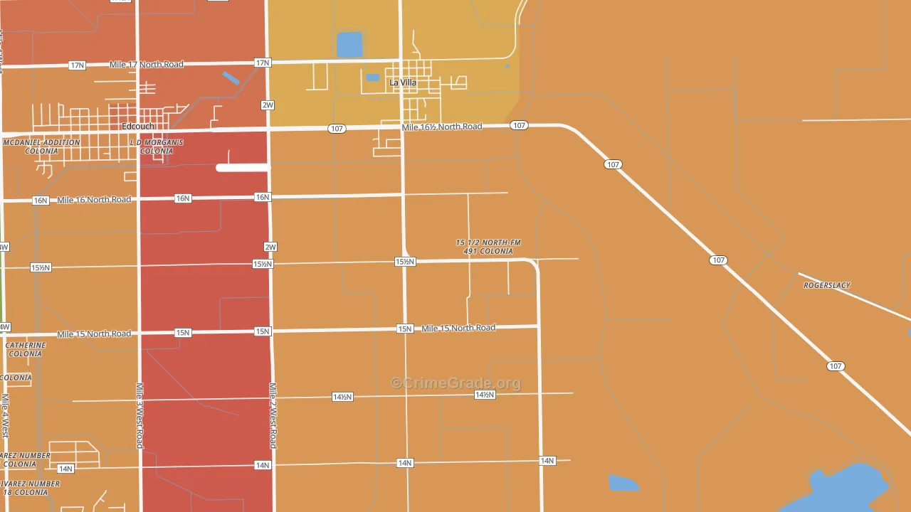 Laguna Seca, TX Map of Vandalism Rates