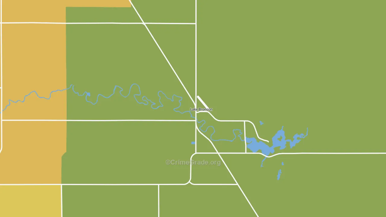 Lake Bronson, MN Map of Vandalism Rates