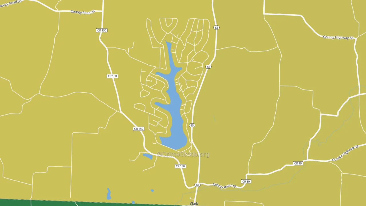 Lake Buckhorn, OH Map of Vandalism Rates