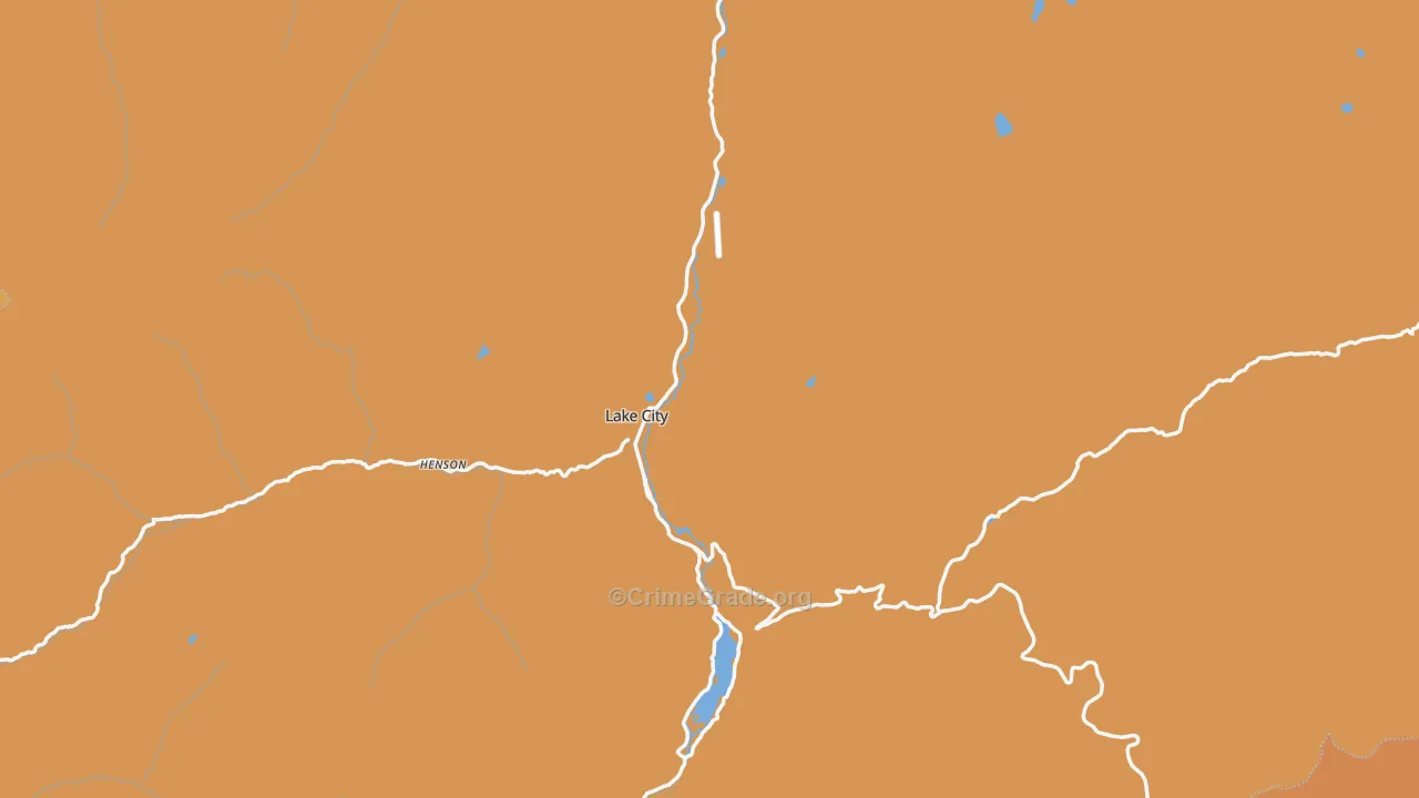 Lake City, CO Map of Vandalism Rates