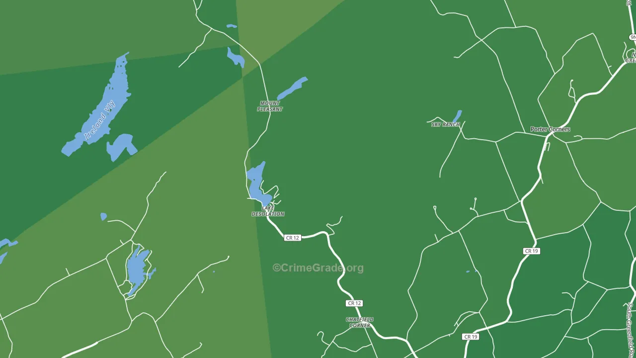 Lake Desolation, NY Map of Vandalism Rates