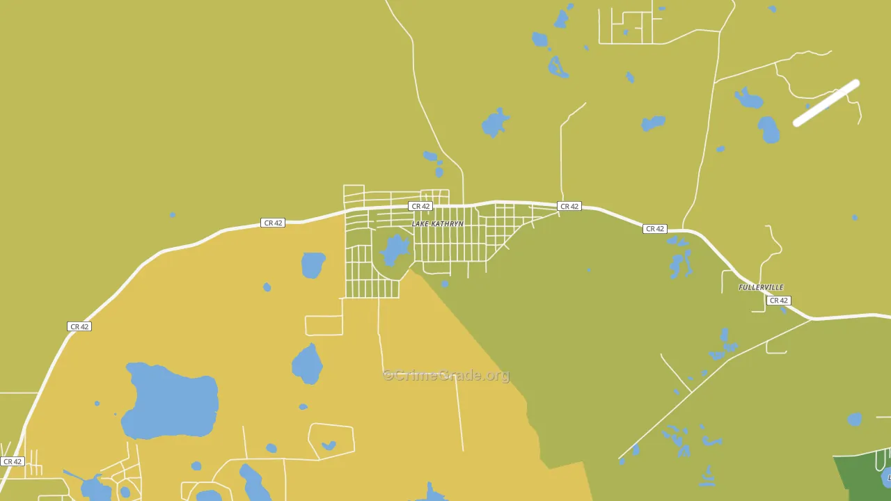 Lake Kathryn, FL Map of Vandalism Rates