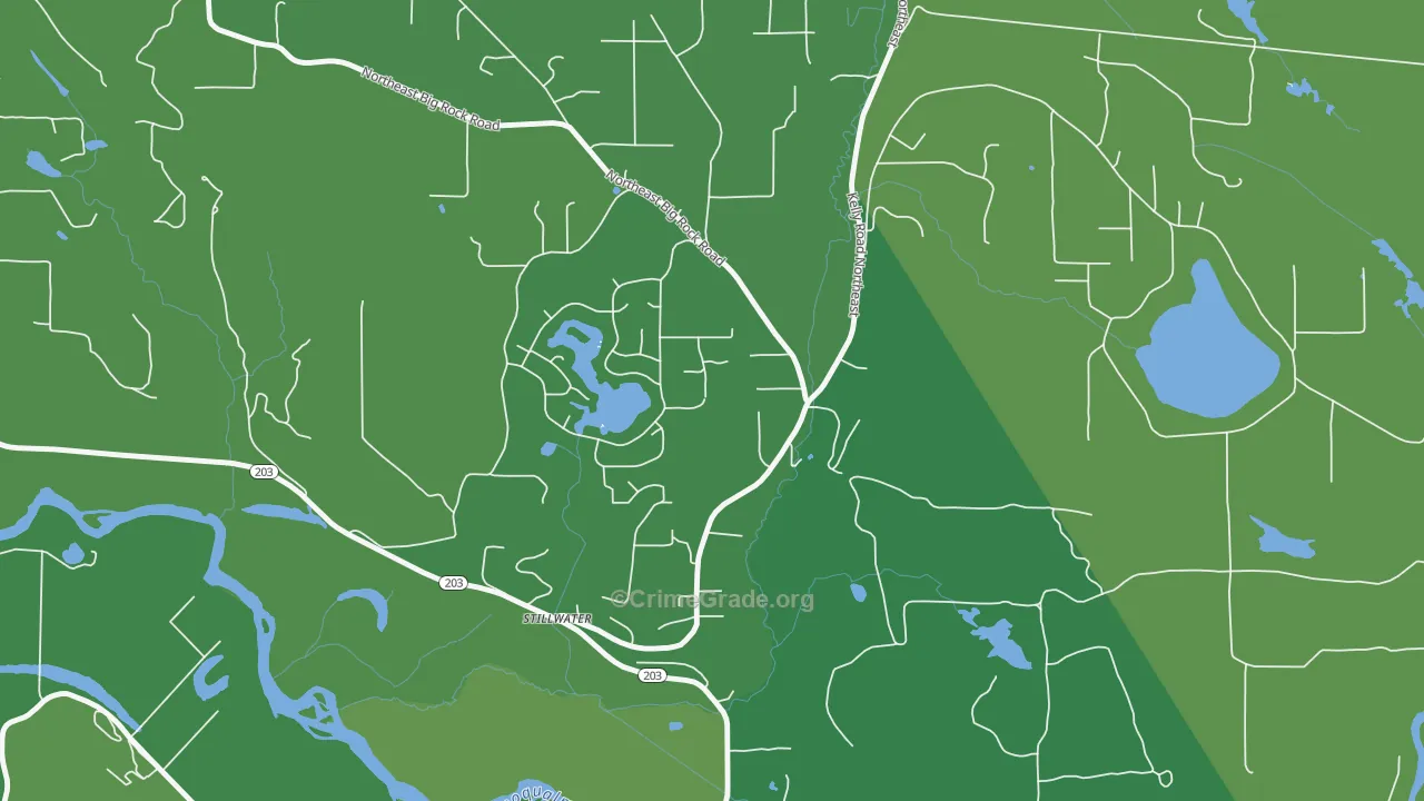 Lake Marcel-Stillwater, WA Map of Vandalism Rates