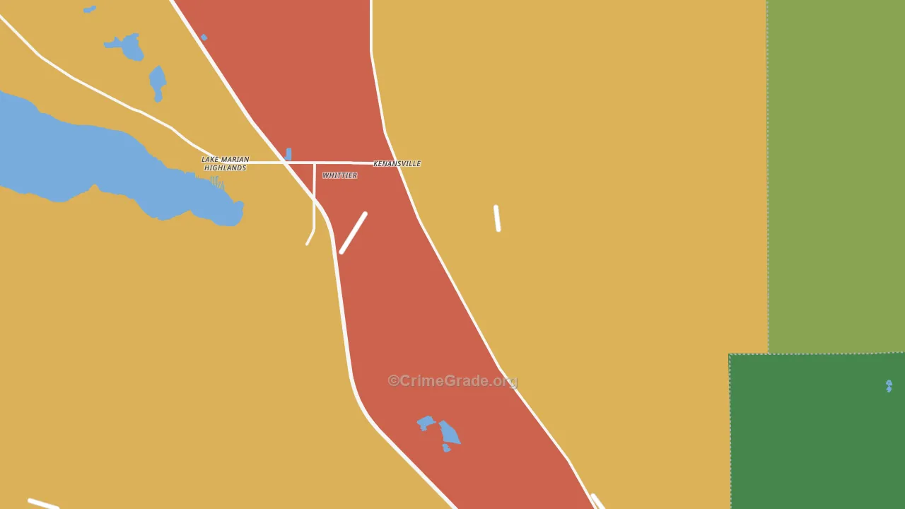 Lake Marian Highlands, FL Map of Vandalism Rates