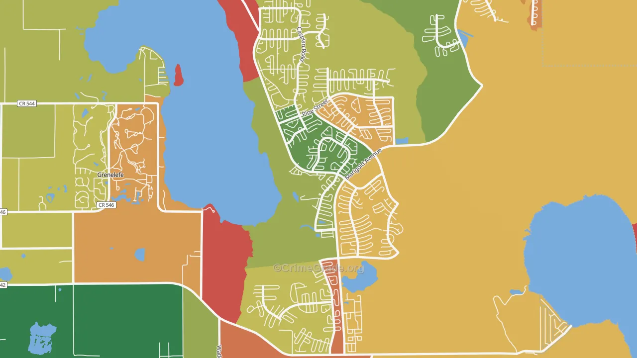 Lake Marion Village, Poinciana, FL Map of Vandalism Rates