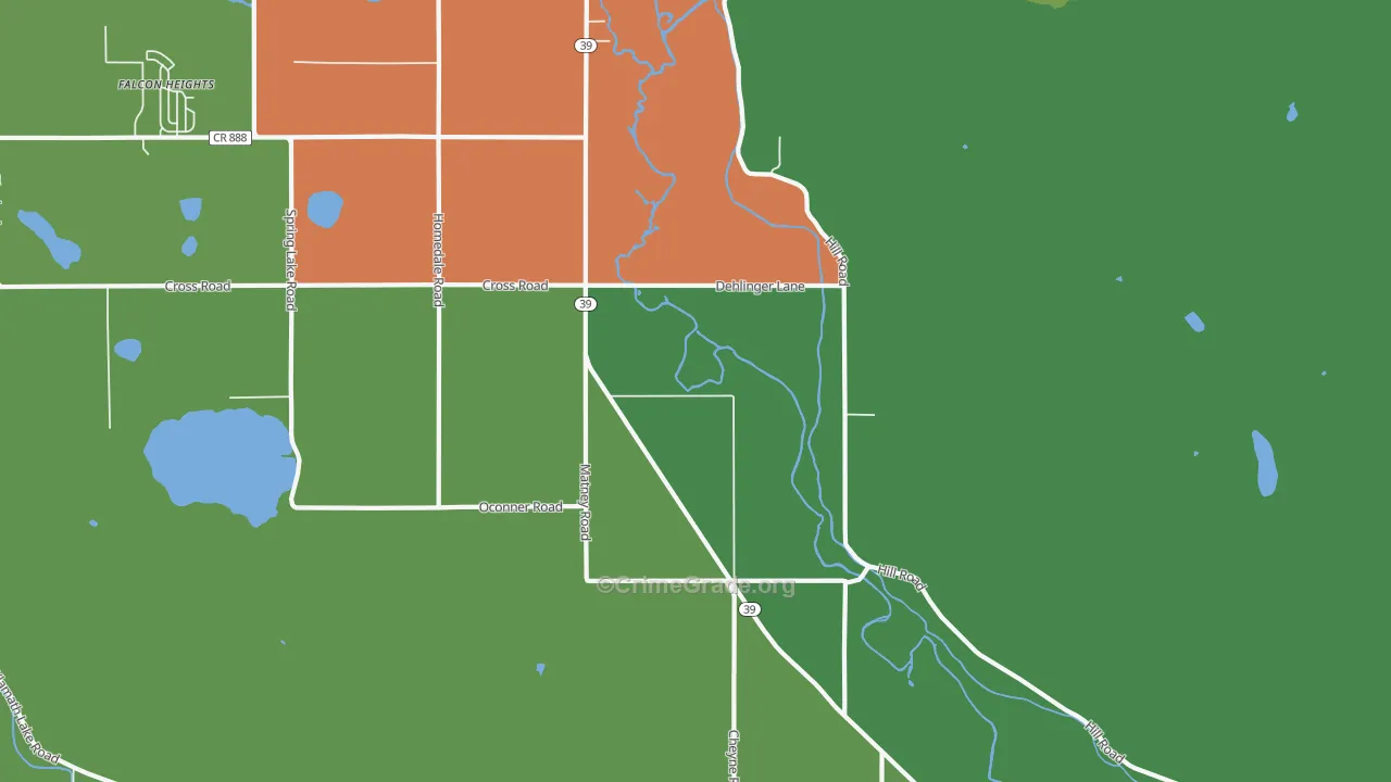Lake of the Woods, OR Map of Vandalism Rates