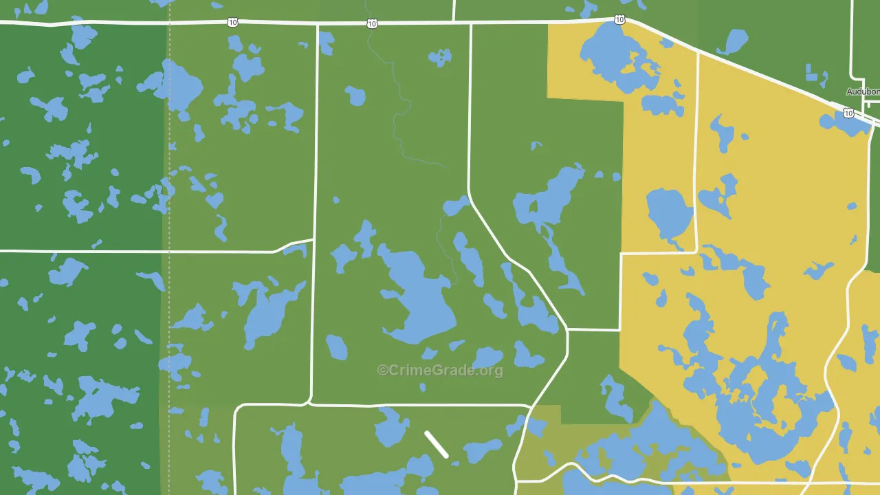 Lake Park, MN Map of Vandalism Rates