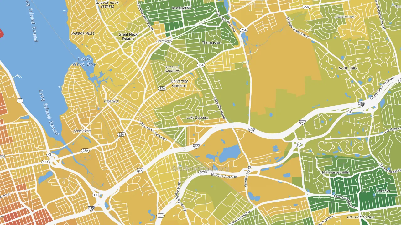 Lake Success, NY Map of Vandalism Rates