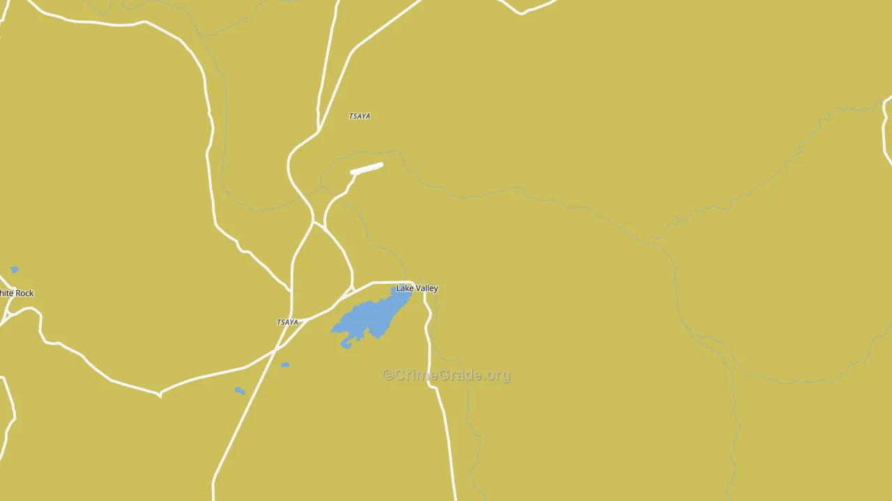 Lake Valley, NM Map of Vandalism Rates
