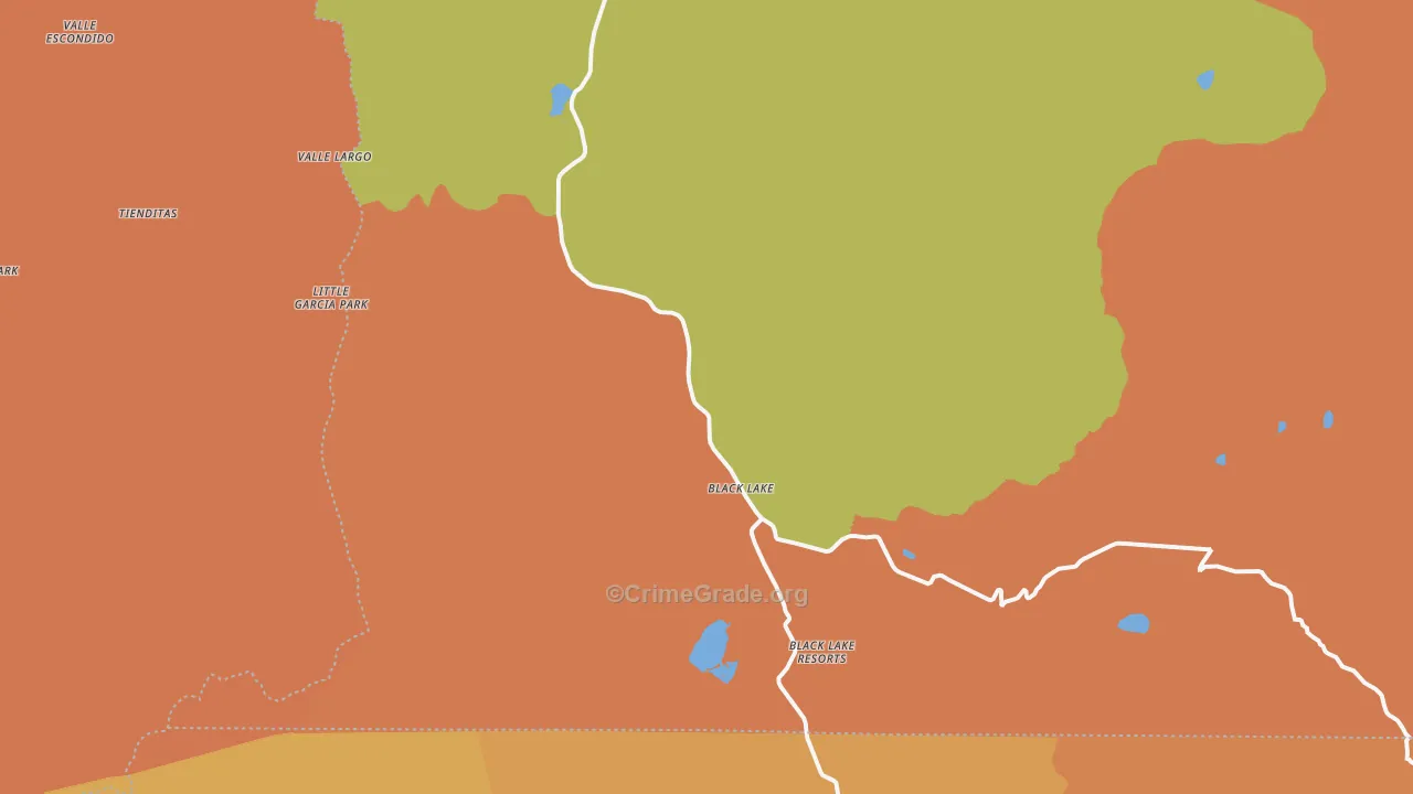 Lake View Pines, NM Map of Vandalism Rates