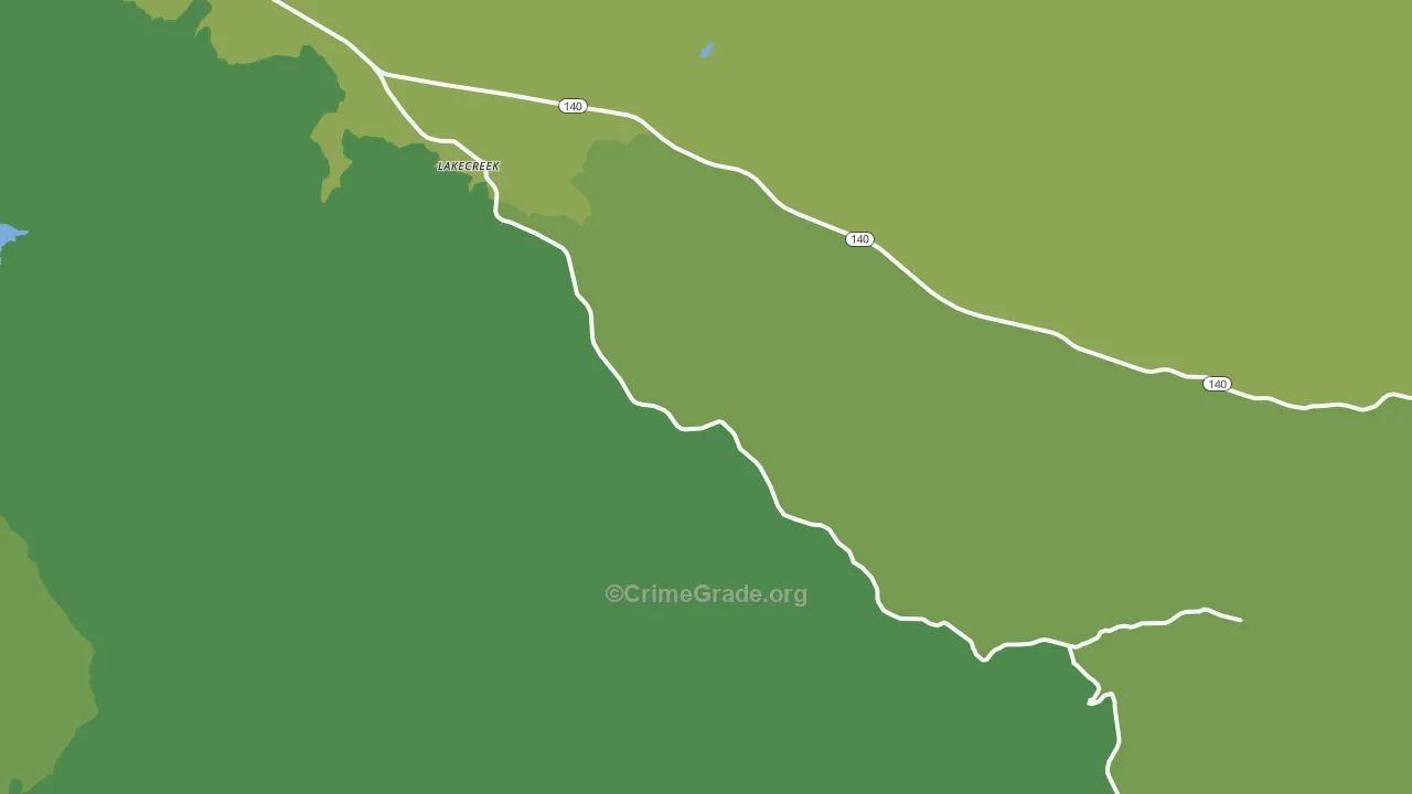 Lakecreek, OR Map of Vandalism Rates
