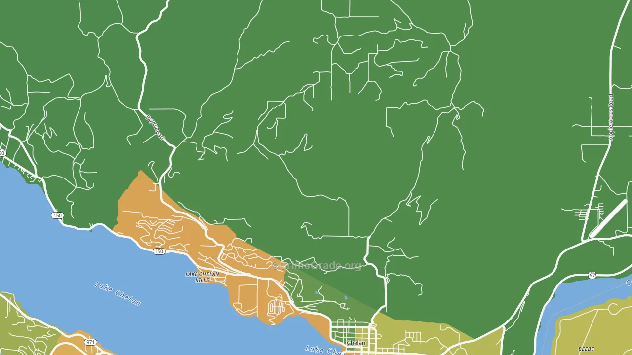 Lakeside, WA Map of Vandalism Rates