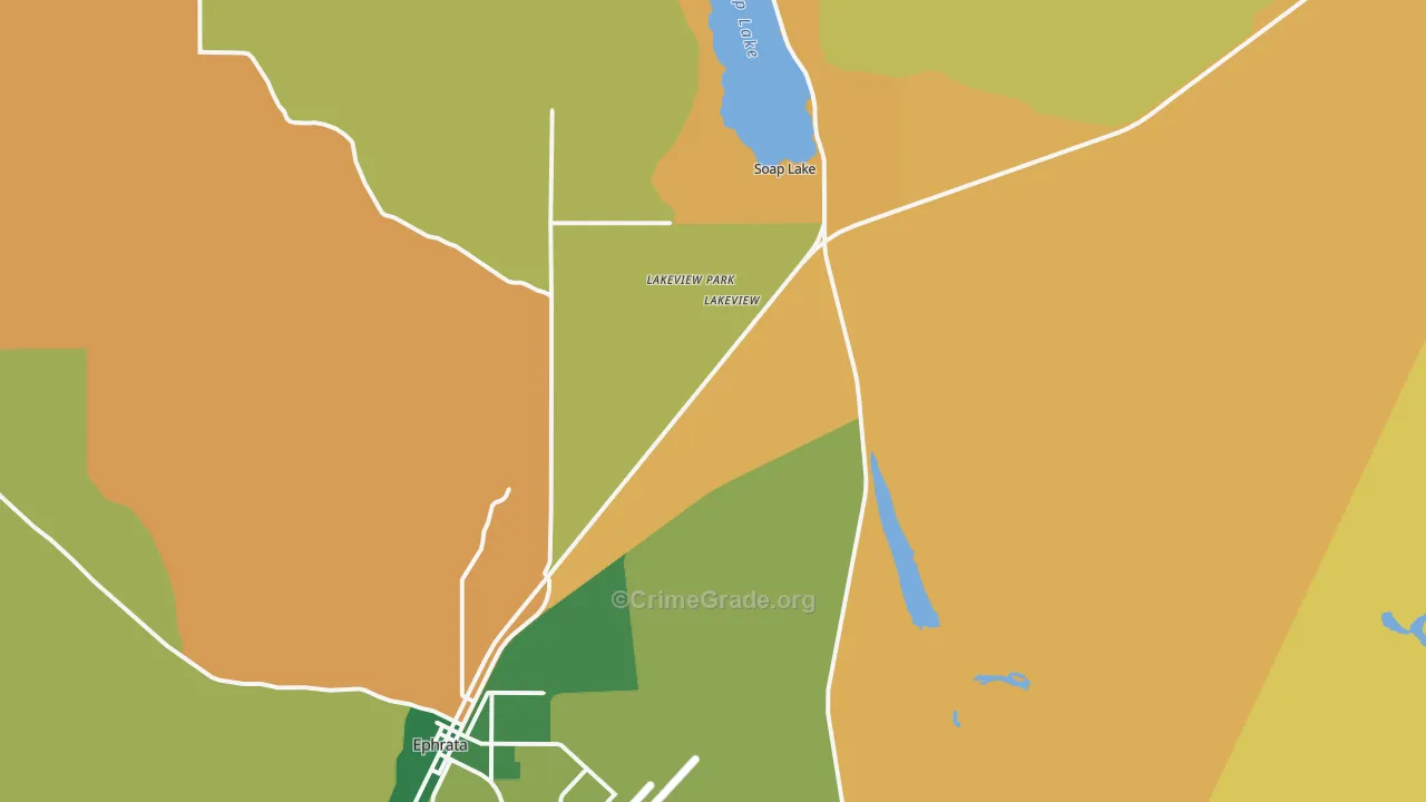 Lakeview Park, WA Map of Vandalism Rates