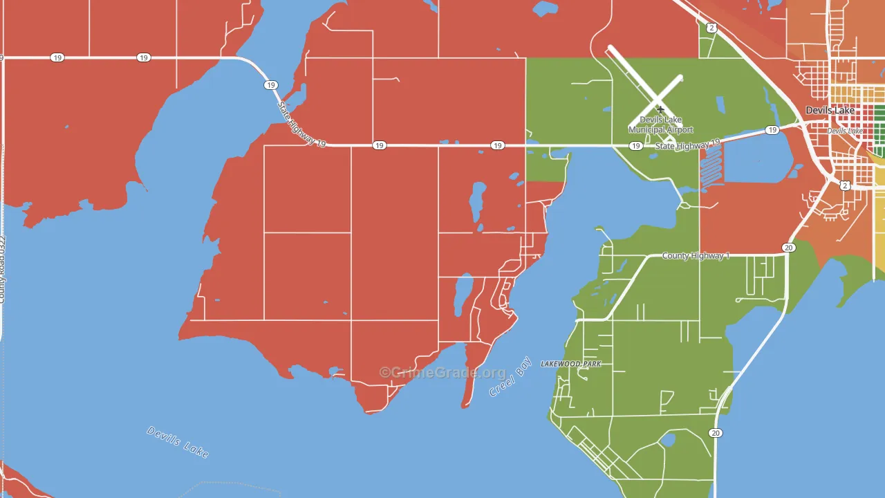 Lakewood Park, ND Map of Vandalism Rates