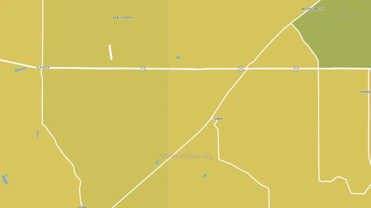 Lamar, MS Map of Vandalism Rates