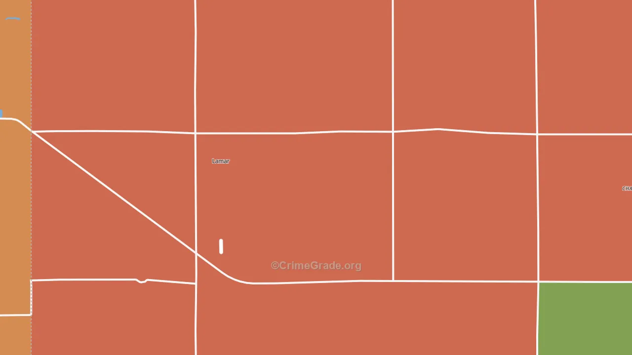 Lamar, NE Map of Vandalism Rates
