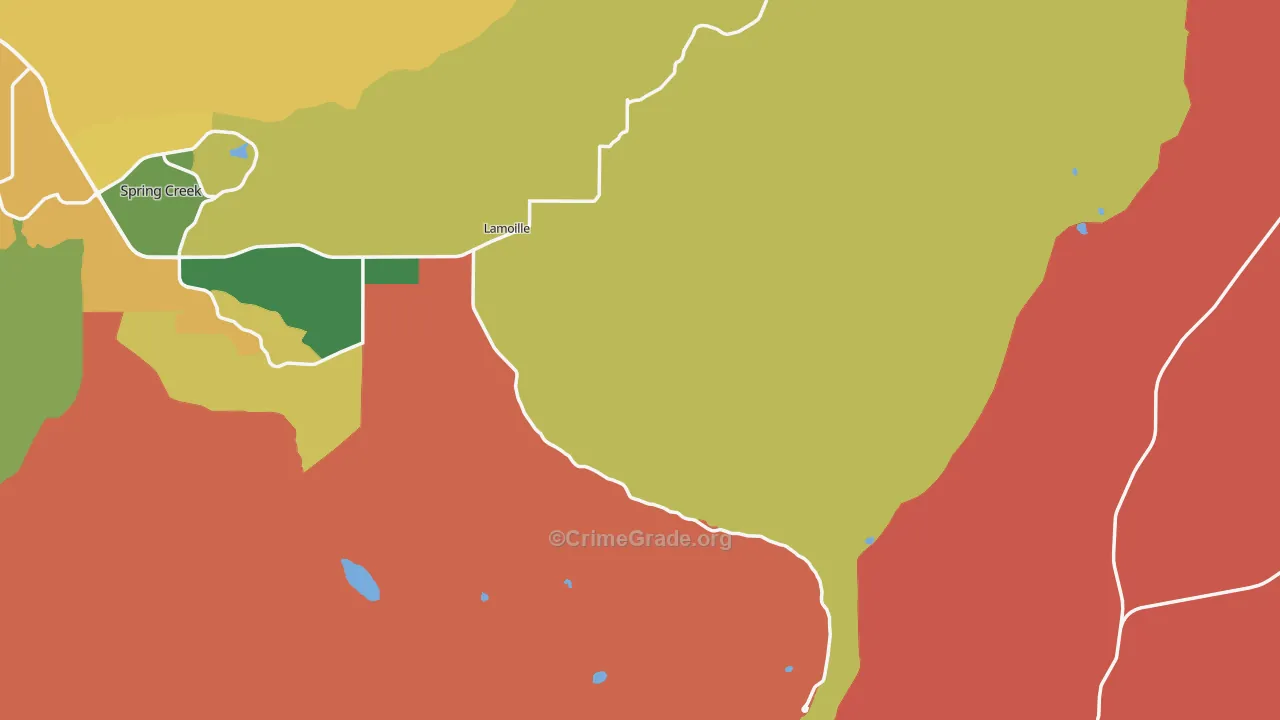 Lamoille, NV Map of Vandalism Rates